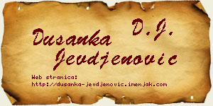 Dušanka Jevđenović vizit kartica